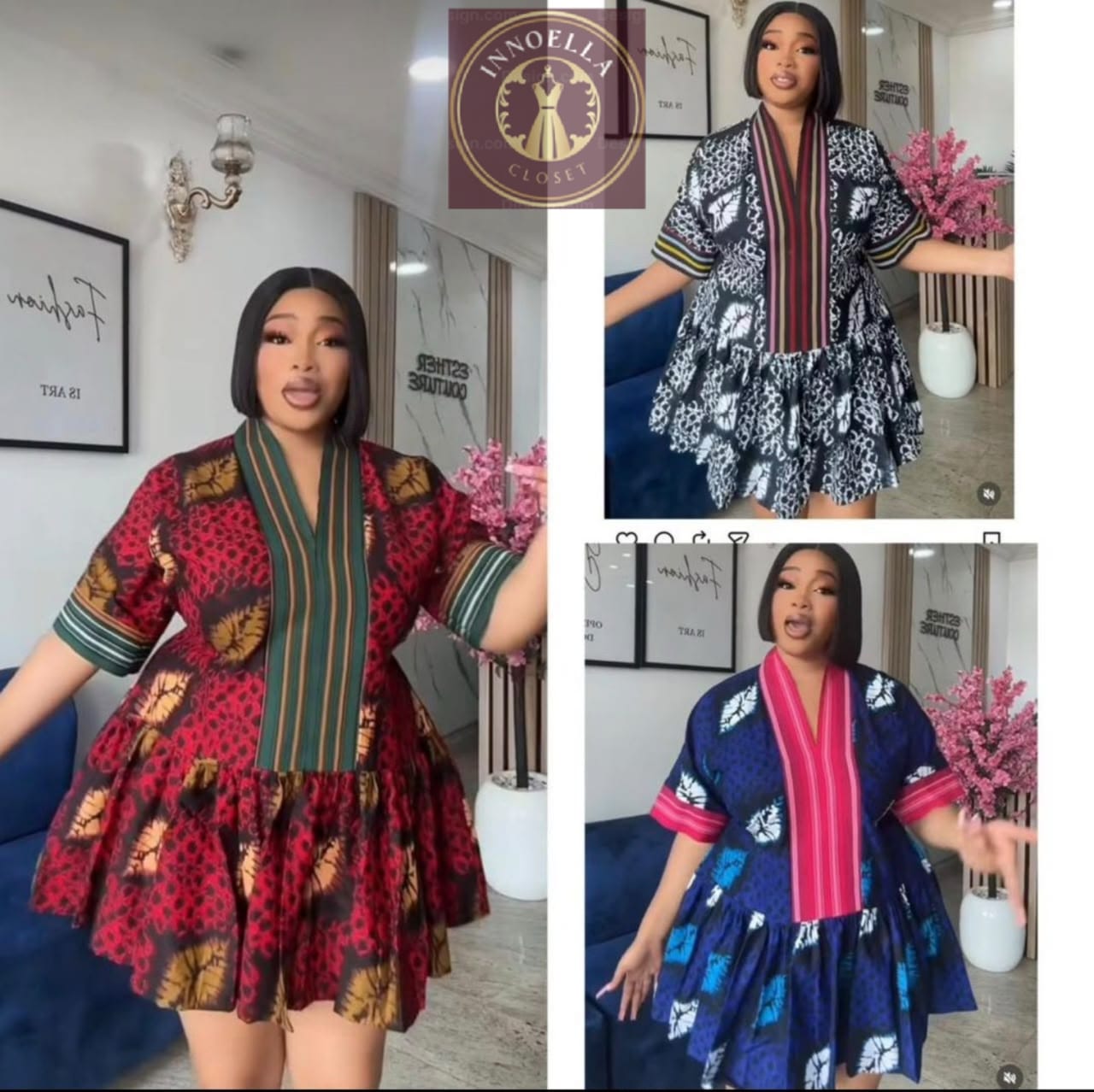 Printed Smock Dress