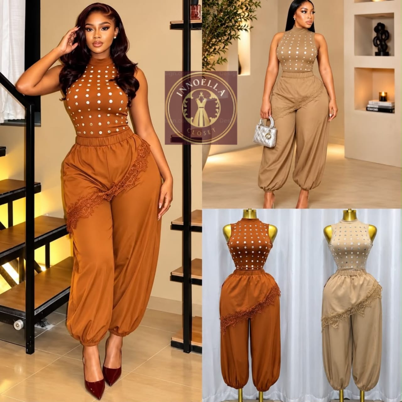 Embellished Two-Piece Set